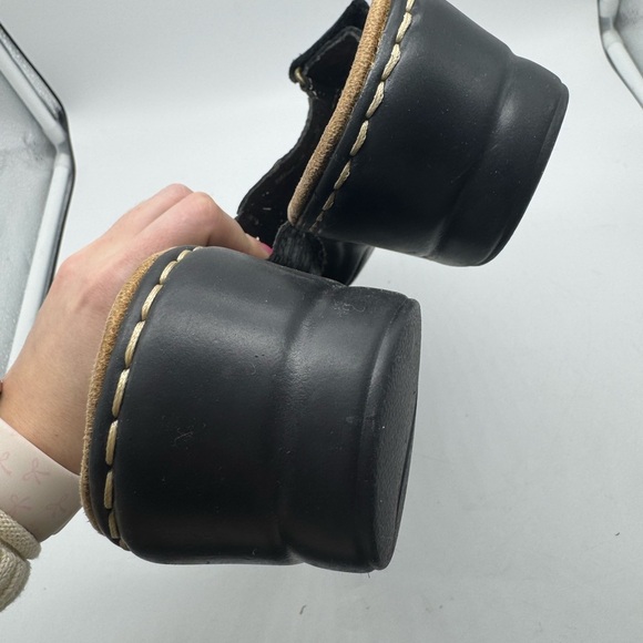 Clarks Bendables Lexi Black Leather Sandal Size Medium Size 11W - Picture 10 of 12